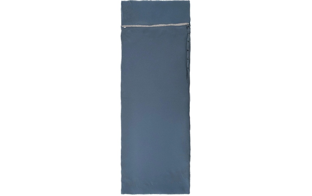 Grüezi Bag Sac de couchage WoodWool Liner Chalet d'alpage 55-200 cm, bleu/gris