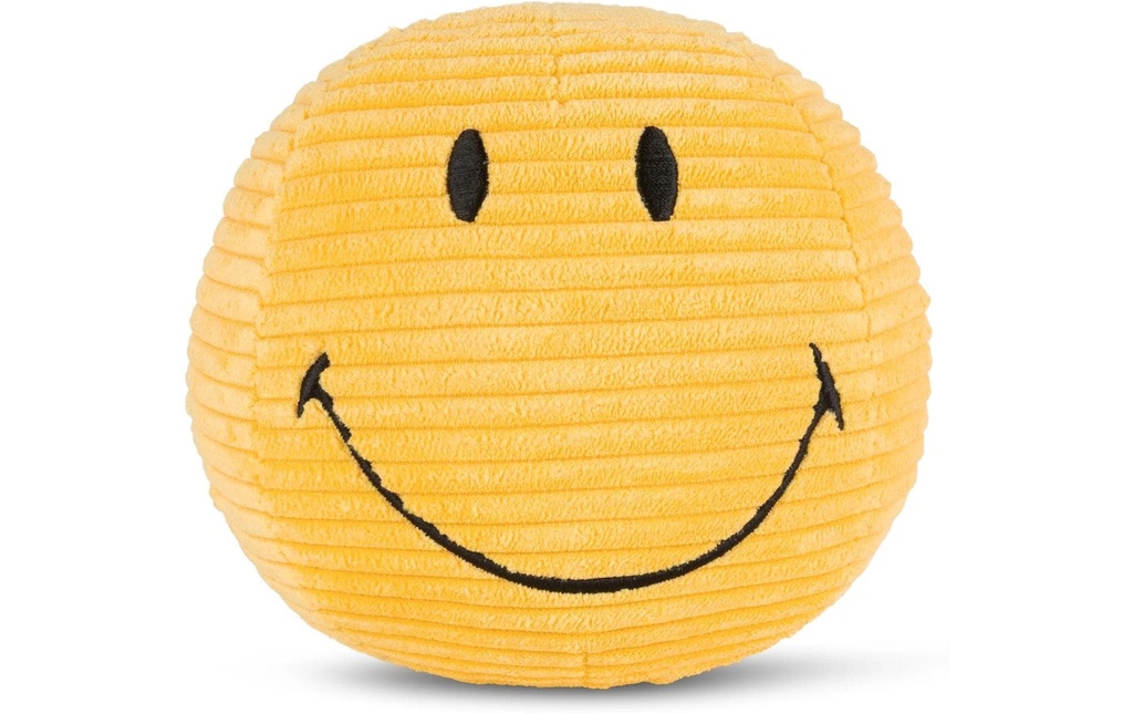 Bon Ton Toys Peluche Smiley ECO velours côtelé jaune 13 cm