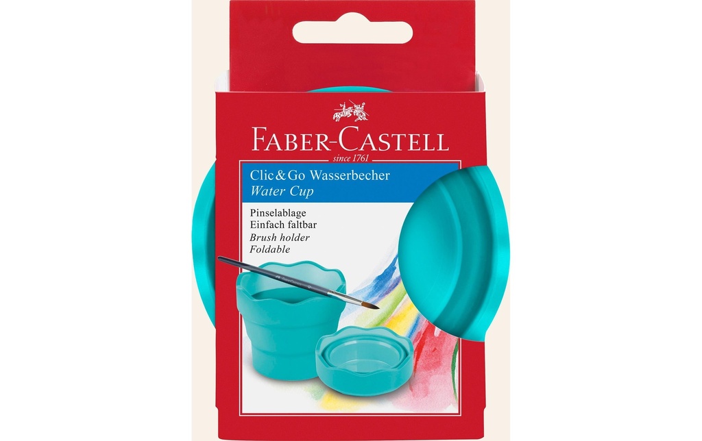 Faber-Castell Godet à eau Clic&Go Turquoise
