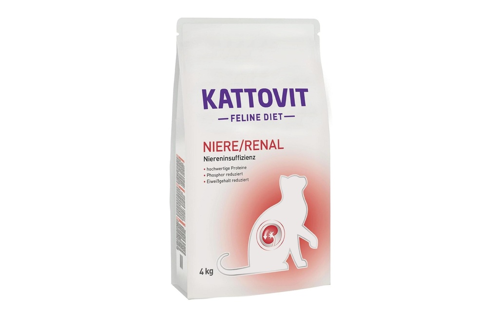 Kattovit Aliments secs Feline Diet rein/Renal 4 kg