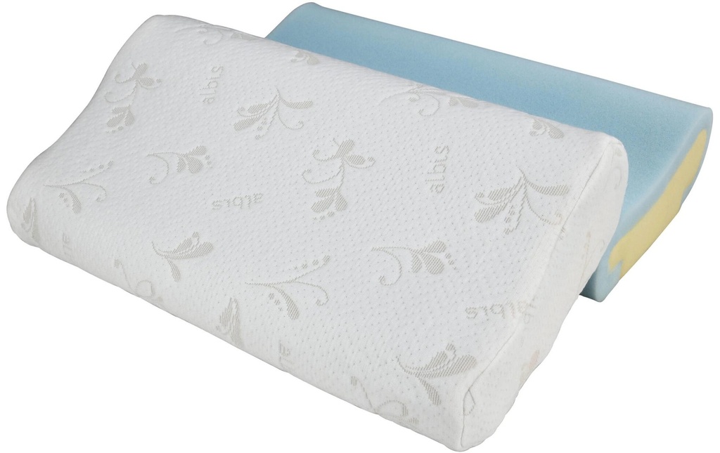 Albis Coussin de nuque Memo Aqua 30 x 50 cm