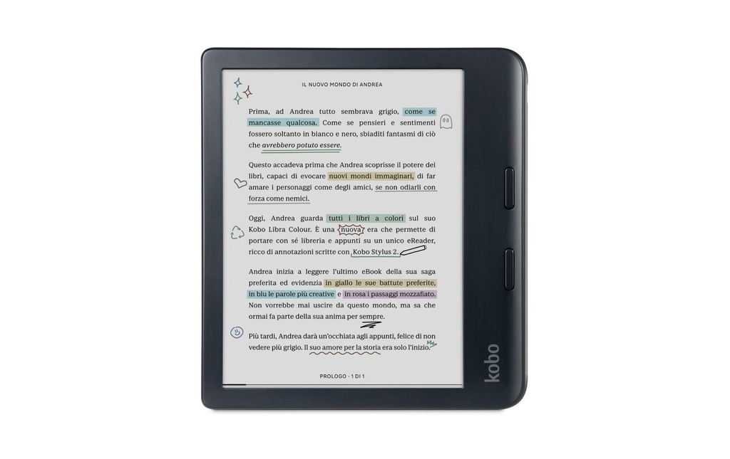 Kobo Lecteur E-Book Libra Colour Noir