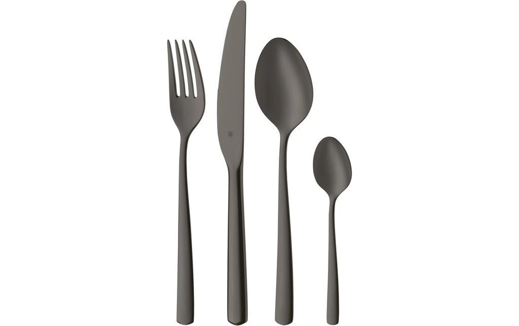 WMF Kits de couverts Boston 24 pièces, Gris foncé