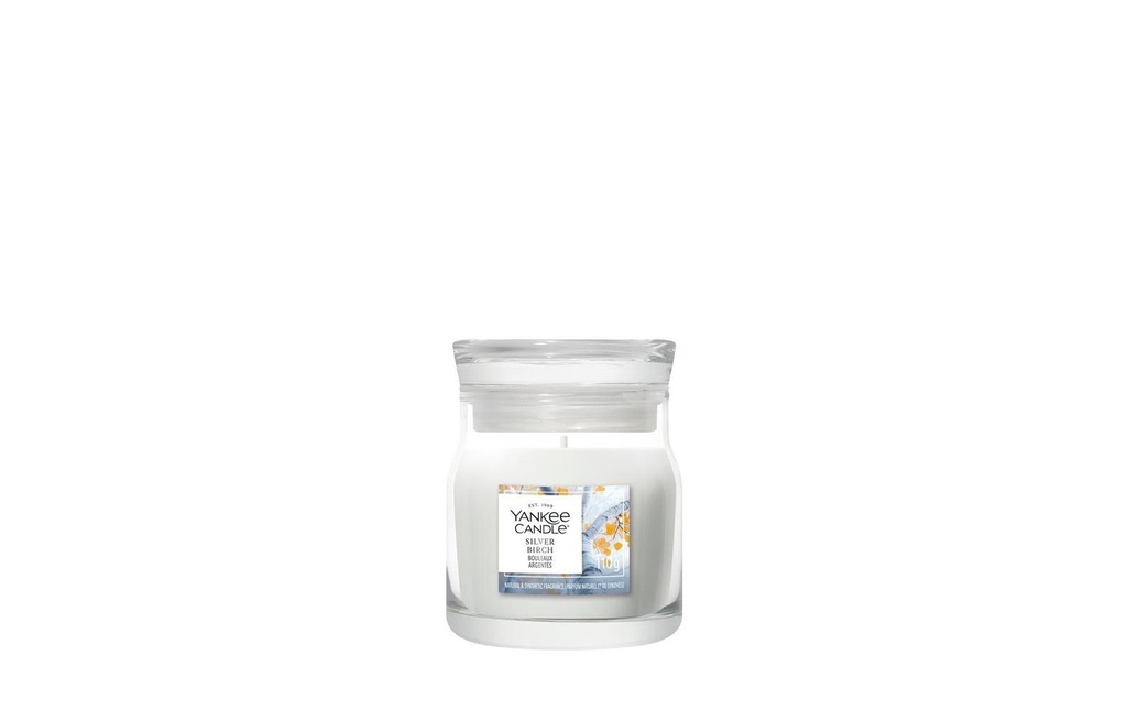 Yankee Candle Signature Bougie parfumée Silver Birch Signature Small Jar