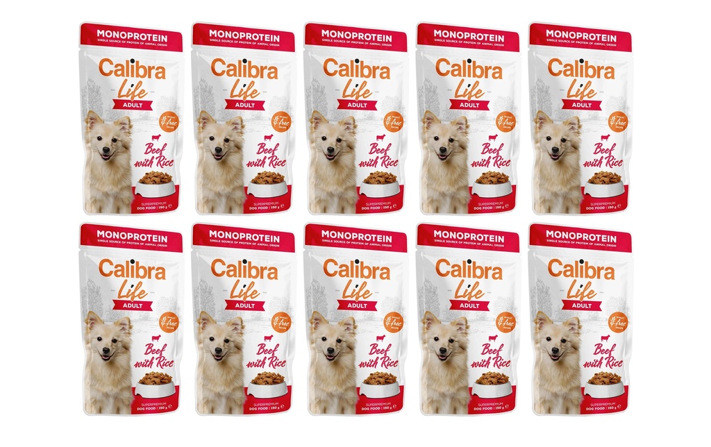 Calibra Alimentation humide Life Adult Bœuf 10 x 150 g