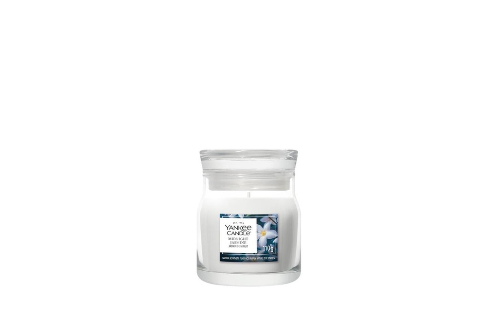Yankee Candle Signature Bougie parfumée Midnight Jasmine Signature Small Jar