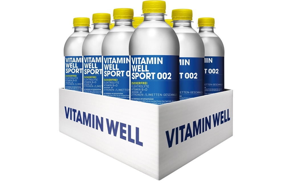 VITAMIN WELL Boisson sportive Sport 002 12 x 0.5 l, sans sucre