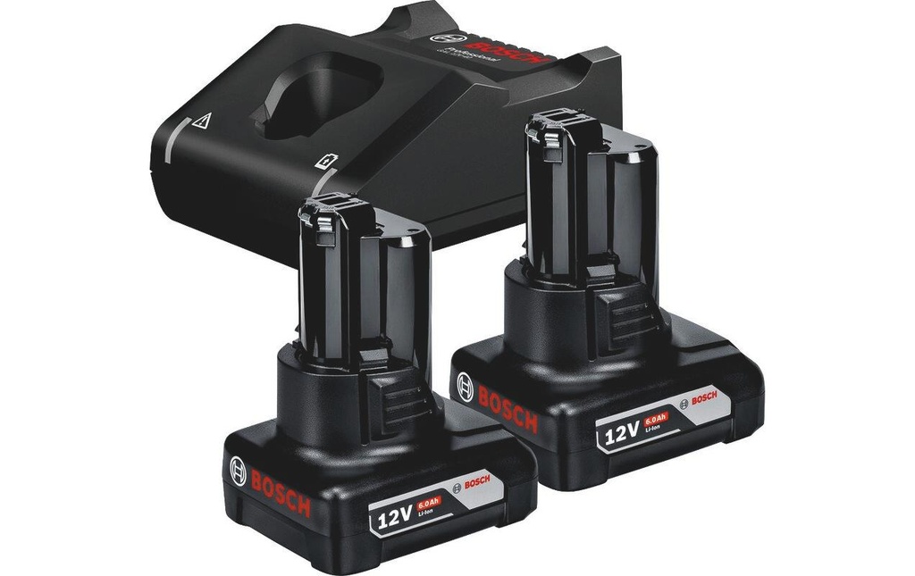 Bosch Professional Kit de démarrage pour batterie 2 x GBA 12 V 6.0 Ah + GAL 12 V-40