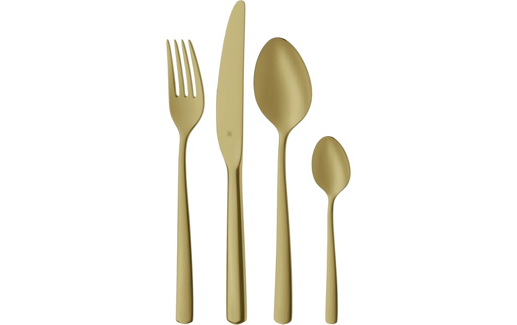 WMF Kits de couverts Boston 24 pièces, Doré
