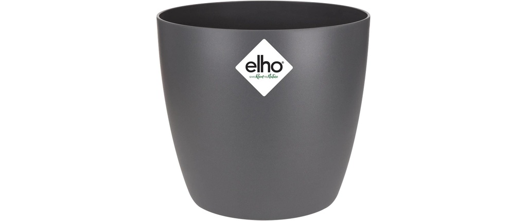 Elho Pot de fleur Brussels mini, rond, 0.5 l, Anthracite