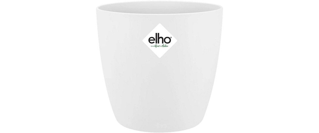 Elho Pot de fleur Brussels mini, rond, 1.2 l, blanc