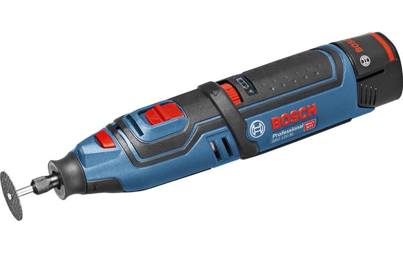 Bosch Professional Outil multifonctionnel GRO 12 V-35 + 2x GBA 12 V 2.0 Ah