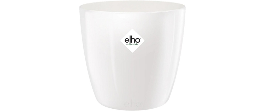Elho Pot de fleur Brussels Diamond rond 6.2 l, blanc