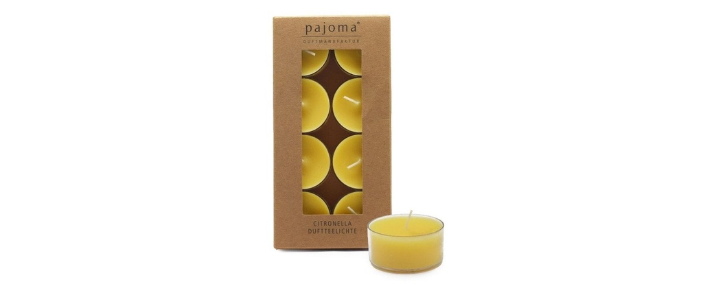 Pajoma Bougies à réchaud Outdoor Citronnelle 8 pièces