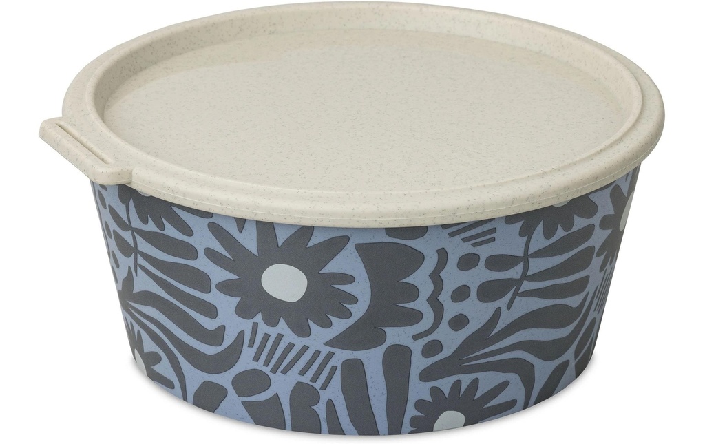 Koziol Bol Blomster Bloom avec couvercle 2.2 l, Bleu