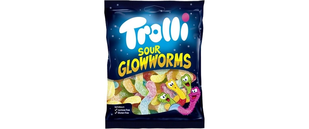 Trolli Bonbons gommeux Lucioles acides 100 g