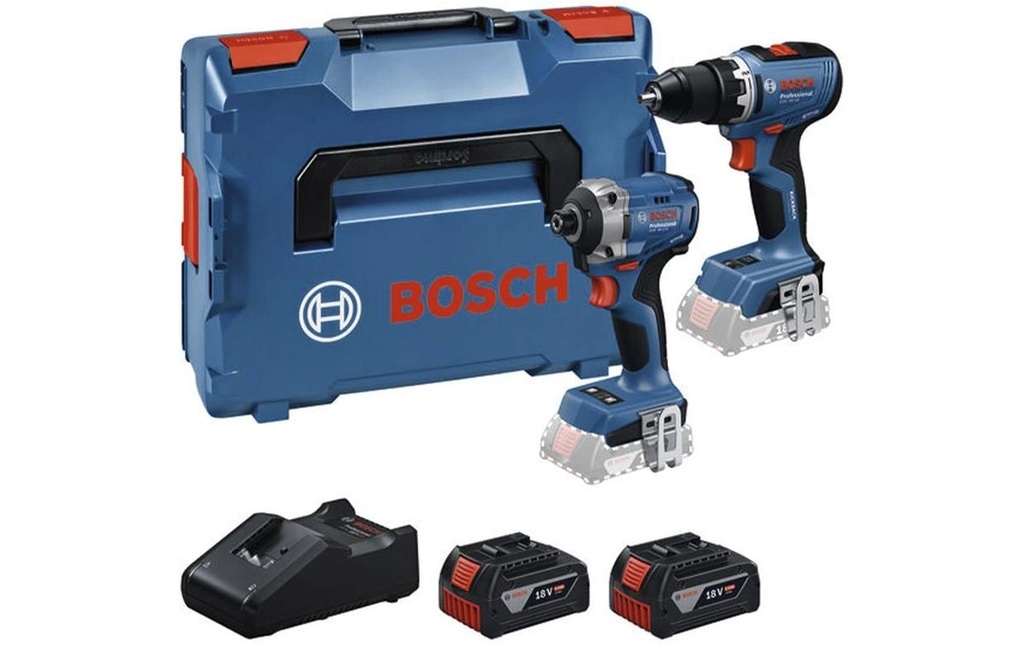 Bosch Professional Set di utensili per batteria GSR + GDR + 2x GBA 5.0 Ah