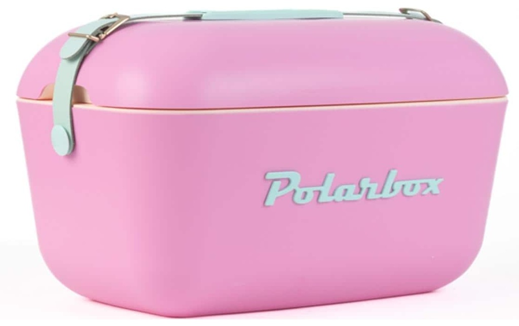 Polarbox Retro Cooler 20 l Bubblegum Pink – Cyan
