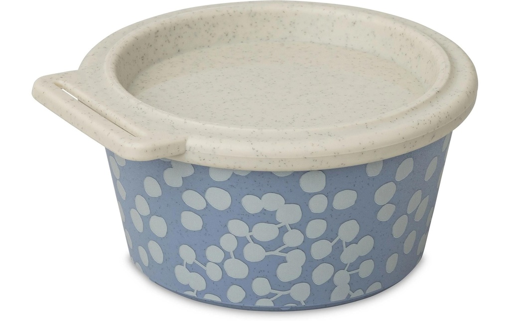 Koziol Bol Blomster Dot avec couvercle 250 ml, Bleu
