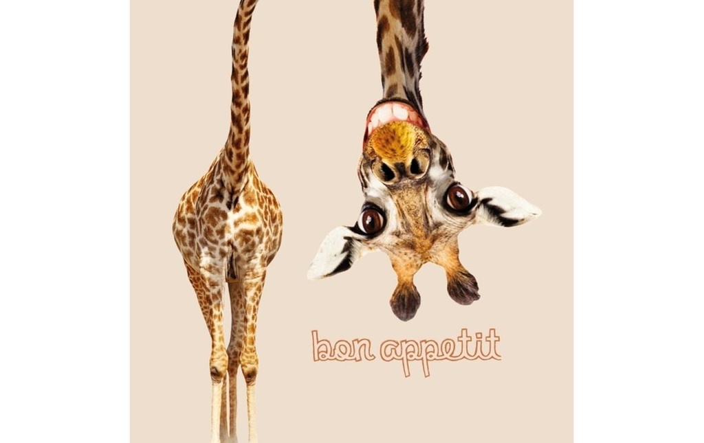 Chic Mic Serviettes en papier Bon appetit 33 cm x 33 cm, 1 Pièce/s
