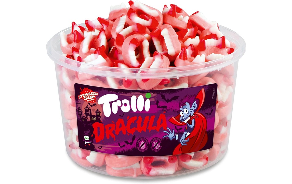 Trolli Bonbons gommeux Boîte Dracula 1200 g
