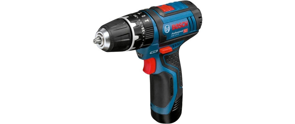 Bosch Professional Perceuses à percussion sans fil GSB 12 V-15 + 2x 2.0 Ah