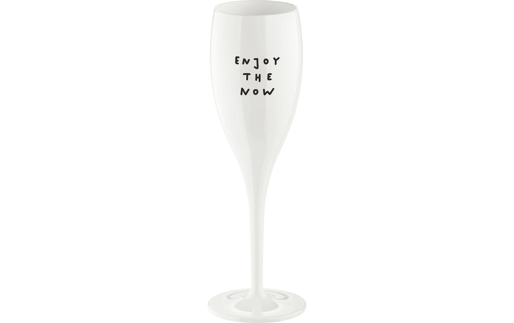 Koziol Verre à champagne Enjoy 100 ml, 1 Pièce/s, Blanc