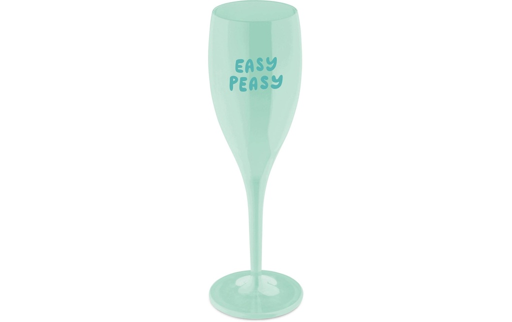 Koziol Verre à champagne Easy Peasy 100 ml, 1 Pièce/s, Transparent/Blanc