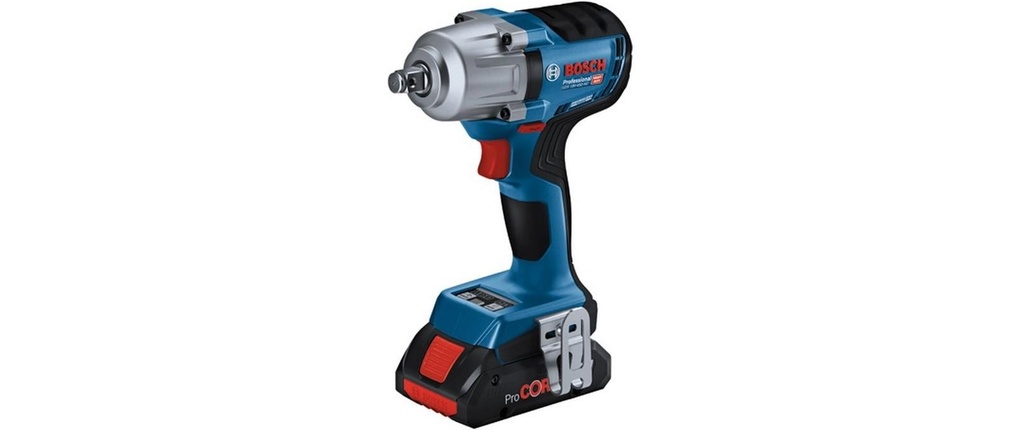 Bosch Professional Clés à chocs sans fil GDS 18 V-450 HC + 2x 4.0 Ah