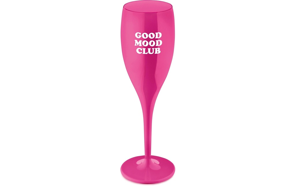 Koziol Verre à champagne Good Mood 100 ml, 1 Pièce/s, Rose/Aucune indication