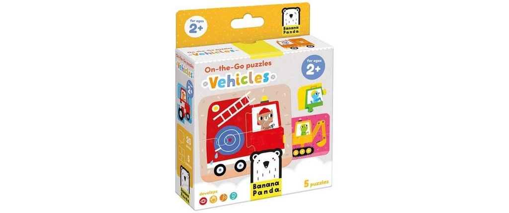 [470049202] Banana Panda Puzzle Véhicules on-the-go Carton 20 pièces