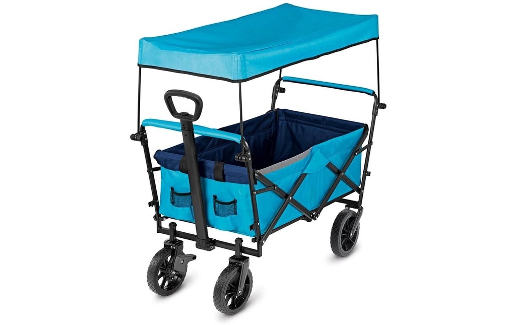 EASYmaxx Chariot à pédales Bleu