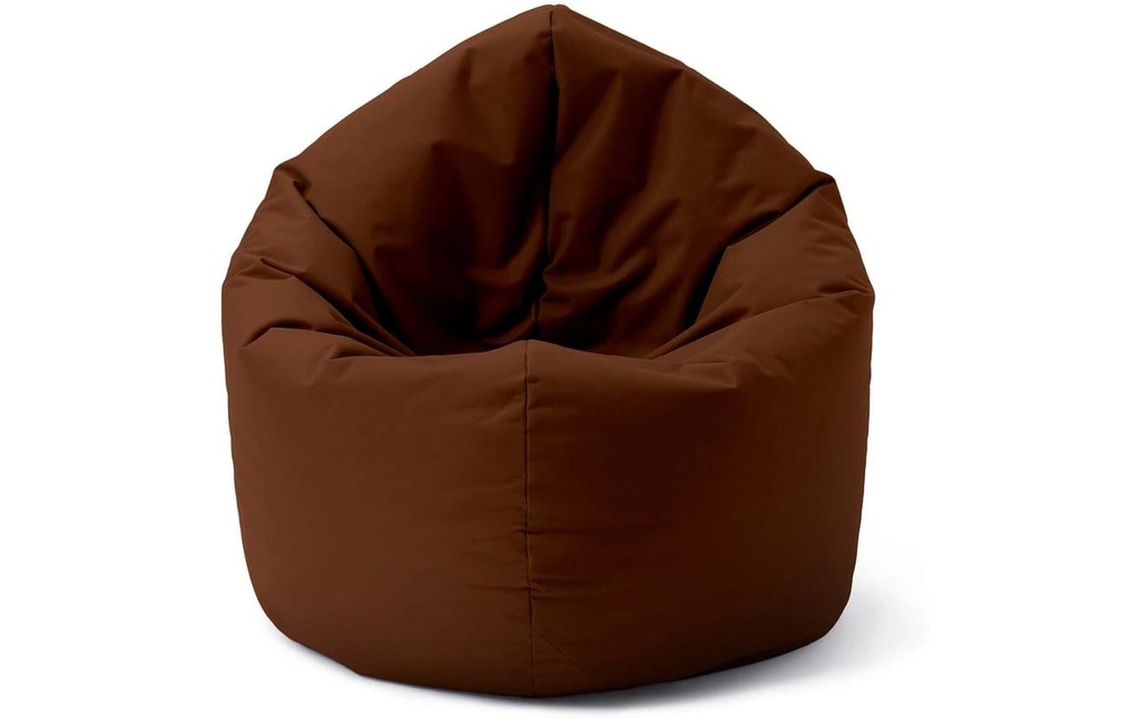 Lumaland Pouf rond 2 en 1, 300 l Polyester (PES), Brun