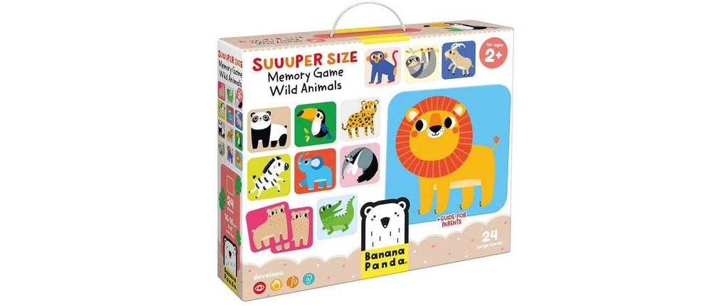 [470049121] Banana Panda Jeux de mémoire Suuuper Size Wild Animals Carton 30 pièces