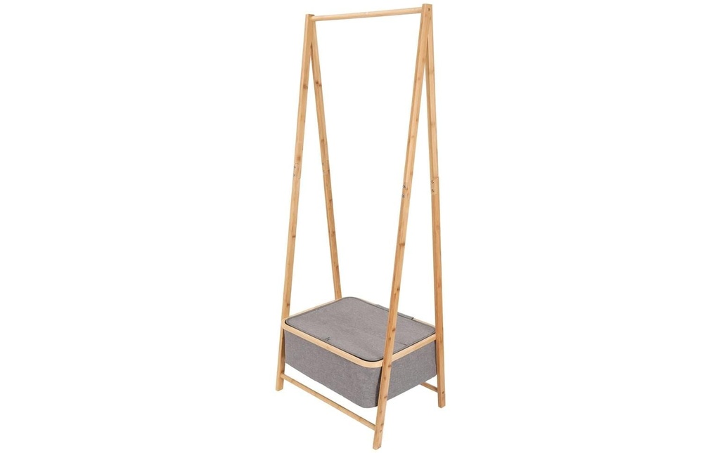 Lumaland Lumaland Porte-manteau en bambou 159 x 60 x 45 cm Gris