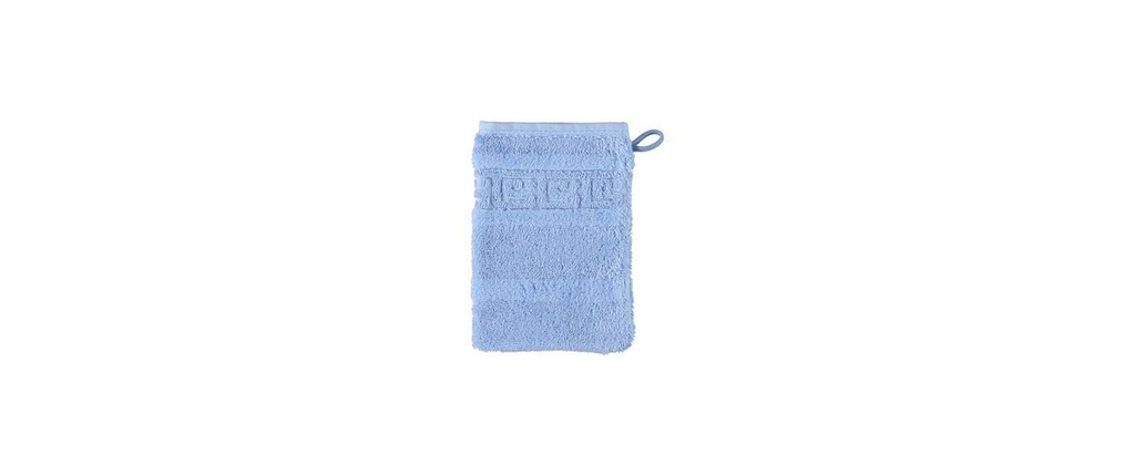 Cawö Gant de toilette Noblesse 16 x 22 cm, Bleu