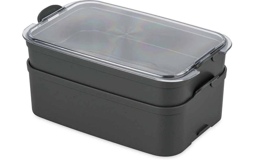 Koziol Boîte casse-croûte Stakk 2 l, Gris