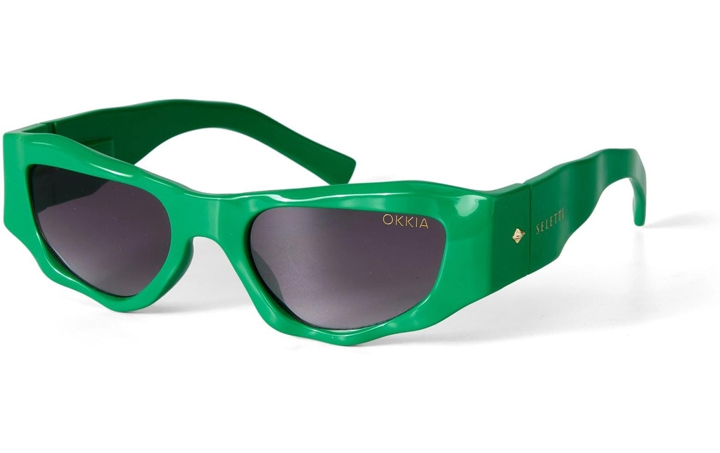 OKKIA Lunettes de soleil Seletti Colorado Vert, noir Lentille à gradient