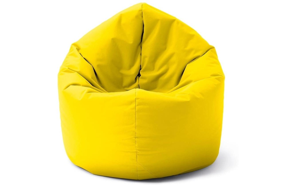 Lumaland Pouf rond 2 en 1, 300 l Polyester (PES), Jaune