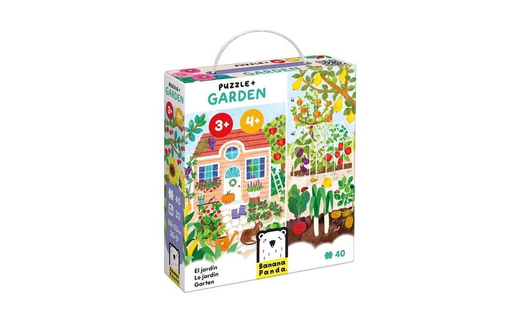 BANANA PANDA Puzzle + Poster Garden (40 pces)