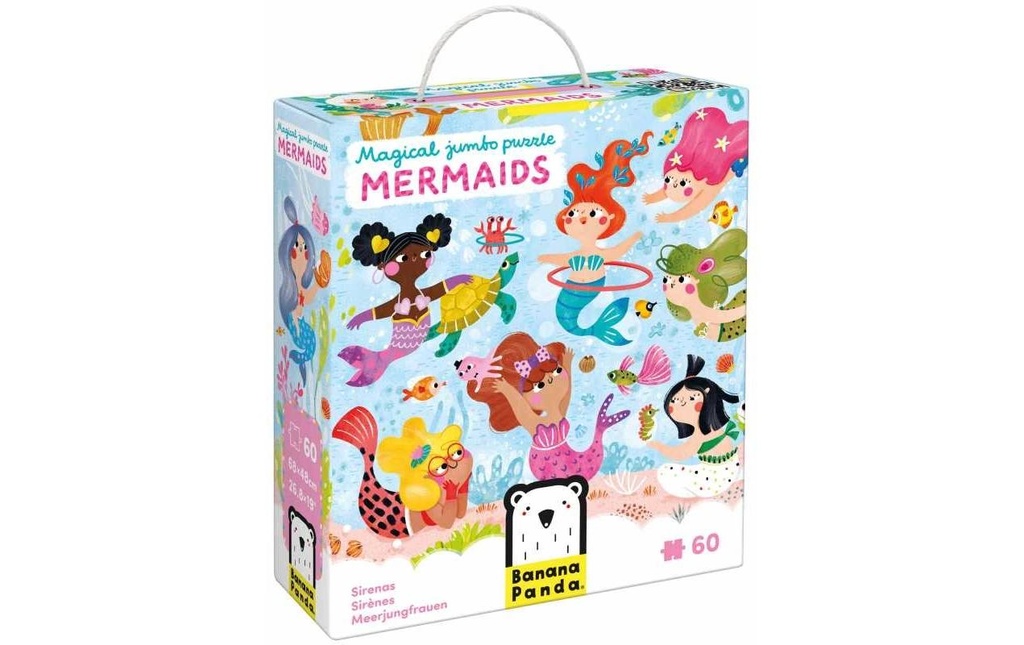 [470049259] Banana Panda Puzzle Magical Jumbo Sirènes Carton 60 pièces