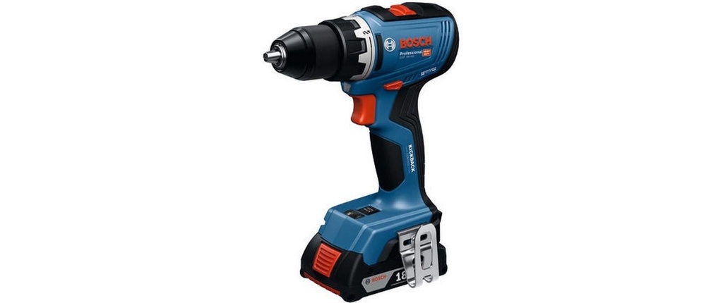 Bosch Professional GSR 18 V-65 + 2x 4.0 Ah