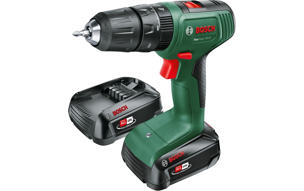 Bosch Perceuse-visseuse sans fil EasyImpact 18 V-40 2 x batterie