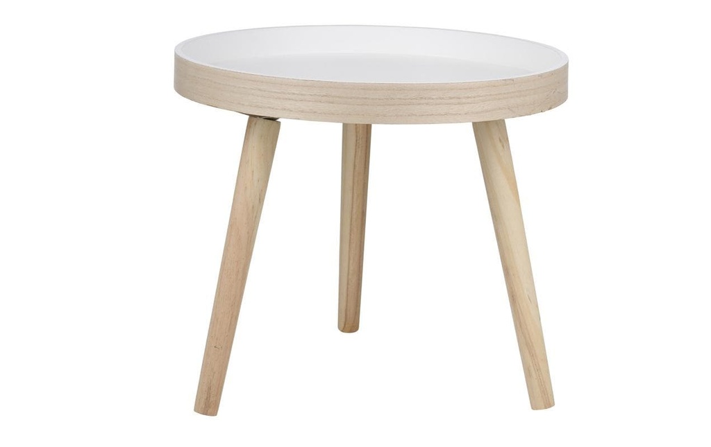 Arti Casa Table d'appoint 40 x 36 cm, Blanc