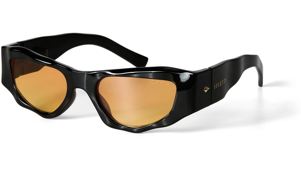 OKKIA Lunettes de soleil Seletti Colorado Lentille à gradient noir et jaune