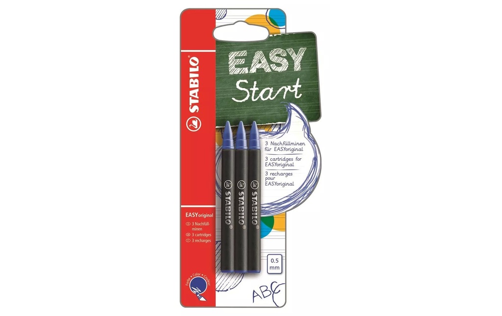 STABILO EASYoriginal Refill encre bleu 0.5 mm