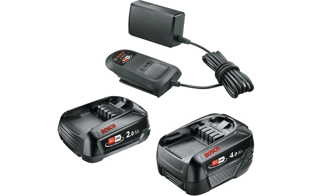 Bosch Kit de démarrage 18 V incl. 2x batterie (2.0 Ah + 4.0 Ah) et chargeur