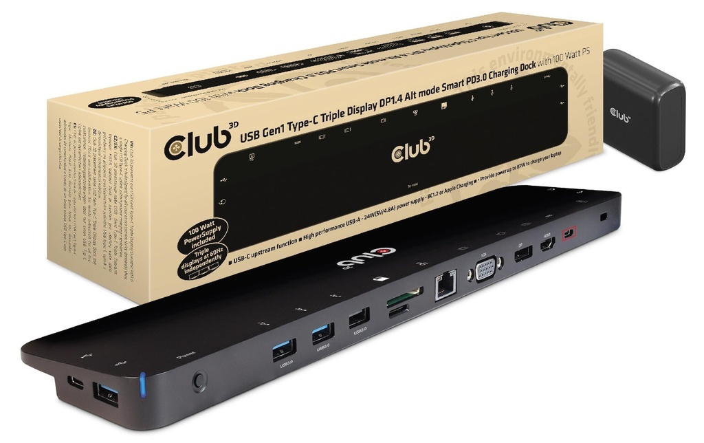 Club 3D Station d'accueil CSV-1565