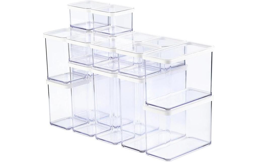 Rotho Set Premium boîtes 19 pcs. Loft 21 l, Transparent