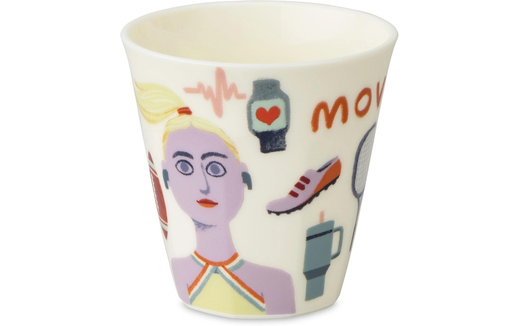 Koziol Gobelet Nora M Sisters Move 300 ml, 1 Pièce/s, Multicolore